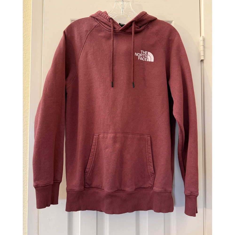 The North Face Womens Pink Box Logo Never Stop Exploring Hoodie Medium